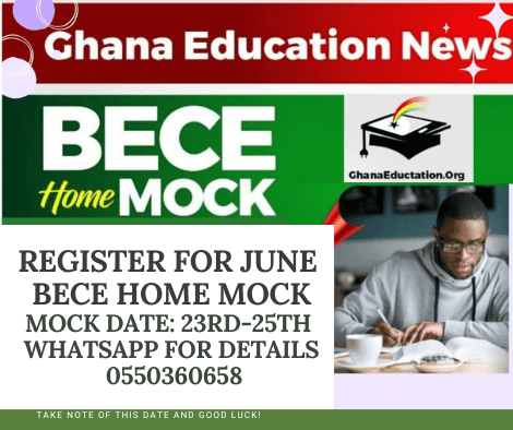 June 2023 BECE Home Mock Registration